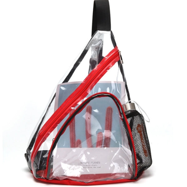 Clear PVC Crossbody Bag With Adjustable Strap