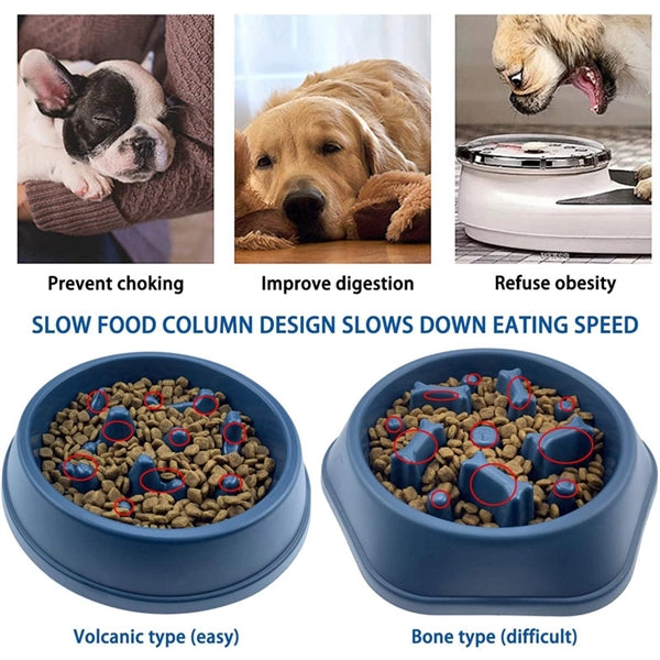 Anti-Chocking Slower Feeding Dog Puzzle Bowl