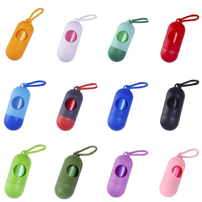 Dog poop bags with dispenser