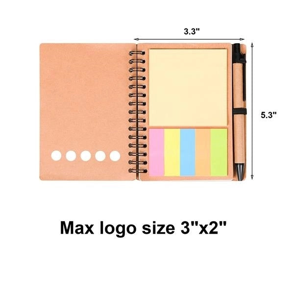 Multifunctional Kraft Paper Spiral Notebook