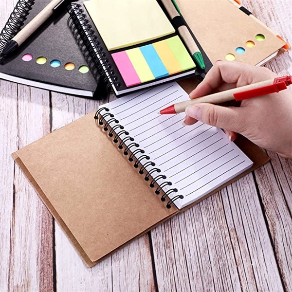 Multifunctional Kraft Paper Spiral Notebook