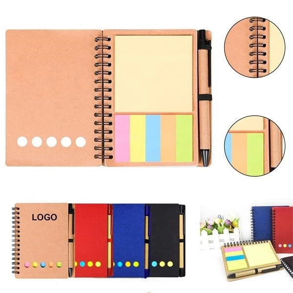 Multifunctional Kraft Paper Spiral Notebook