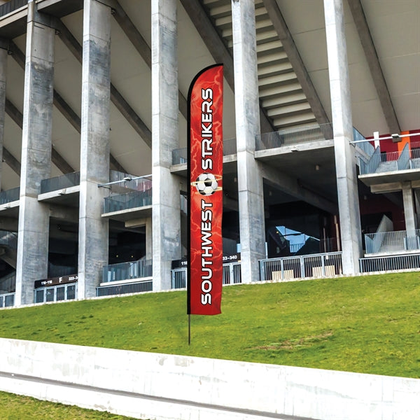 15' Double Sided Portable Half Drop Banner w/ Hardware Set