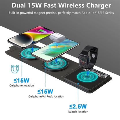 Transparent Foldable Wireless Charger Station 3 in 1