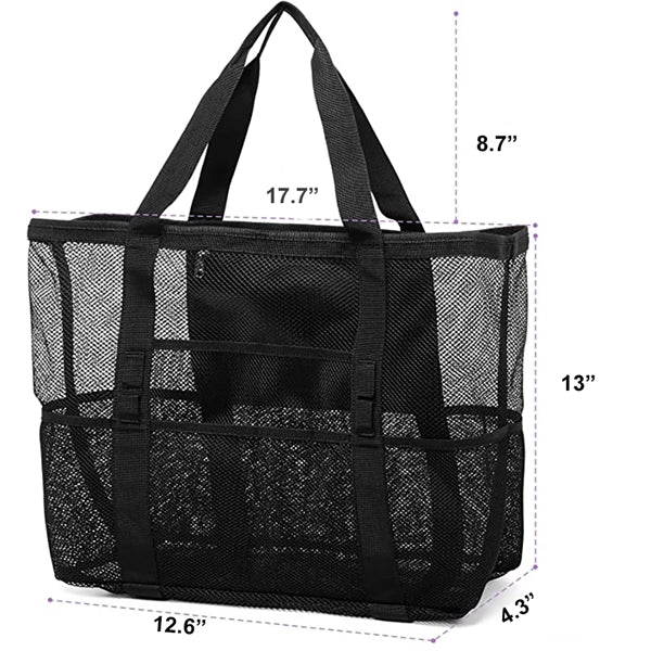 Multi-pocket Mesh Beach Bag