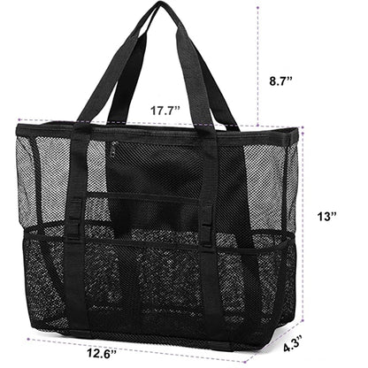 Multi-pocket Mesh Beach Bag