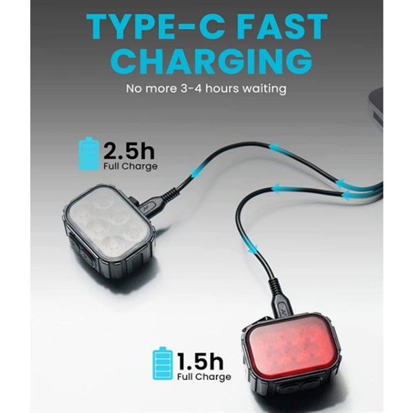 Cycle Bike Lights for Night Riding Rechargeable