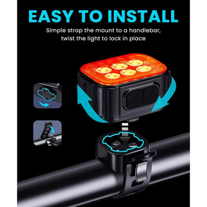 Cycle Bike Lights for Night Riding Rechargeable