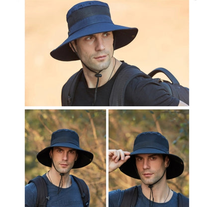 Unisex Breathable Wide Brim Bucket UPF50+ Sun Fishing Hat