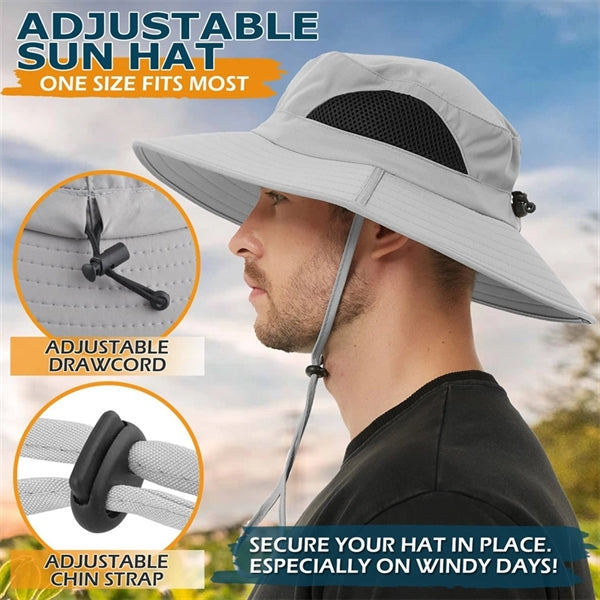 Unisex Waterproof Wide Brim Bucket Hat