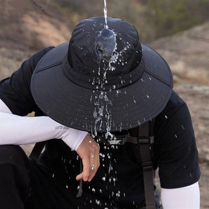 Unisex Waterproof Wide Brim Bucket Hat