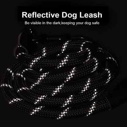 Soft Padded Handle Nylon Dog Leash Reflective Rope
