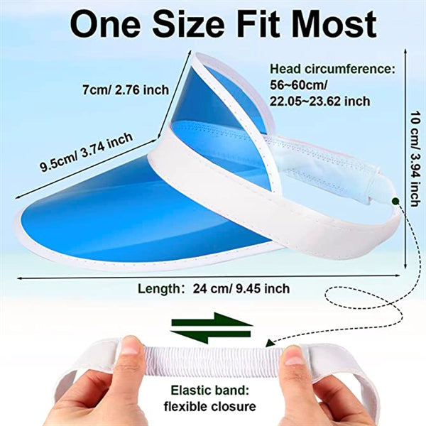 Plastic Clear Sun Visors