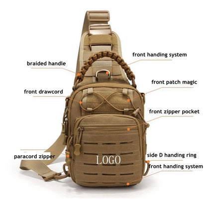 Tactical Molle Sling Bag  Backpack Shoulder Chest Pack