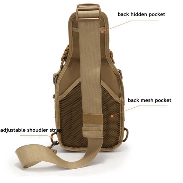 Tactical Molle Sling Bag  Backpack Shoulder Chest Pack