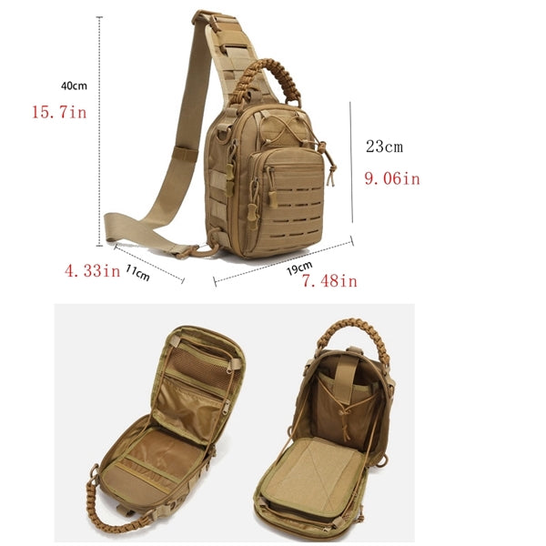 Tactical Molle Sling Bag  Backpack Shoulder Chest Pack