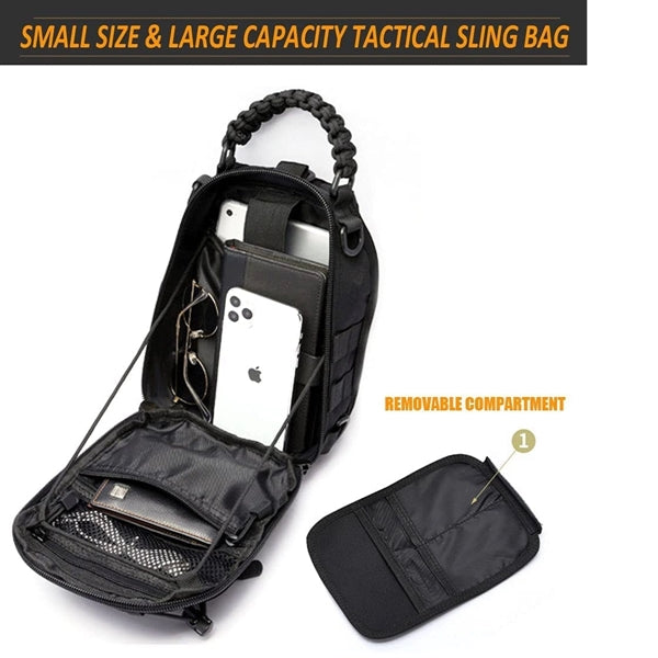 Tactical Molle Sling Bag  Backpack Shoulder Chest Pack