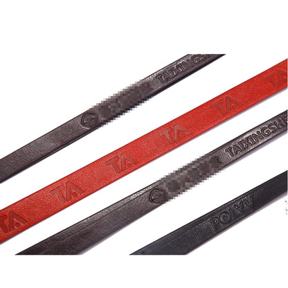 PU Leather ID Badge Lanyard Strap with Retractable Reel Clip