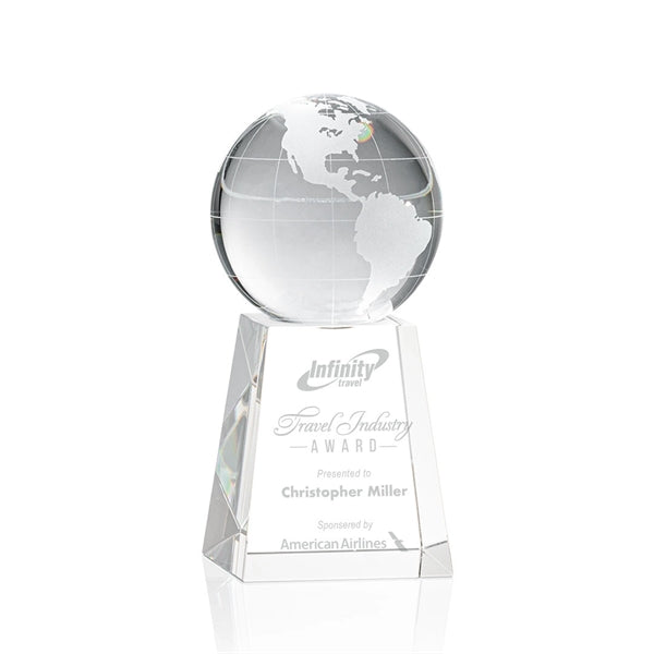 Globe Award on Tall Base