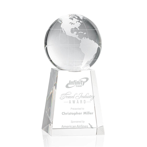 Globe Award on Tall Base