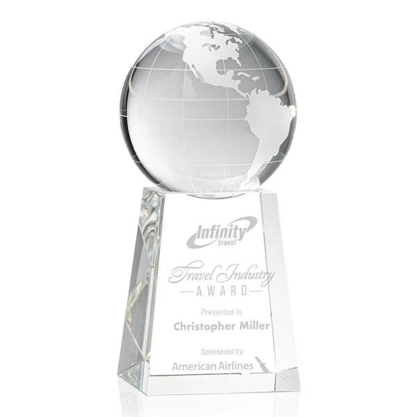 Globe Award on Tall Base