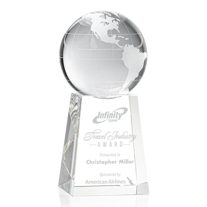 Globe Award on Tall Base