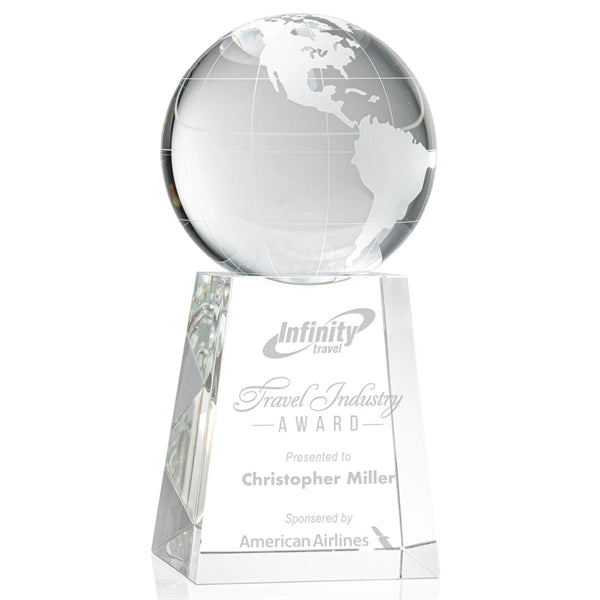 Globe Award on Tall Base