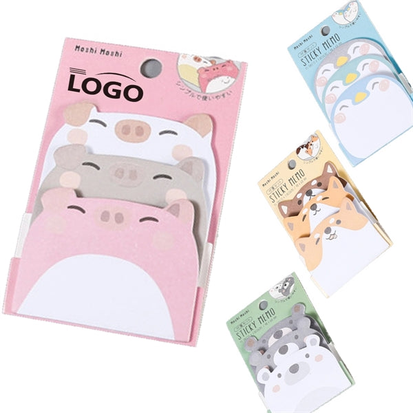 Cuty animal shaped sticky notes