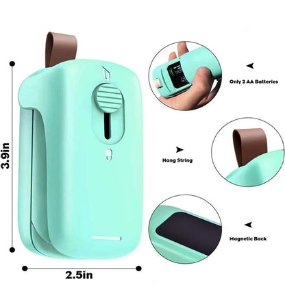 2 in 1 Heat Sealer & Cutter Mini Bag Resealer Machine