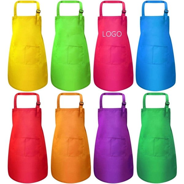 Kids Apron Chef Kitchen Cooking Baking Painting Boys Girls