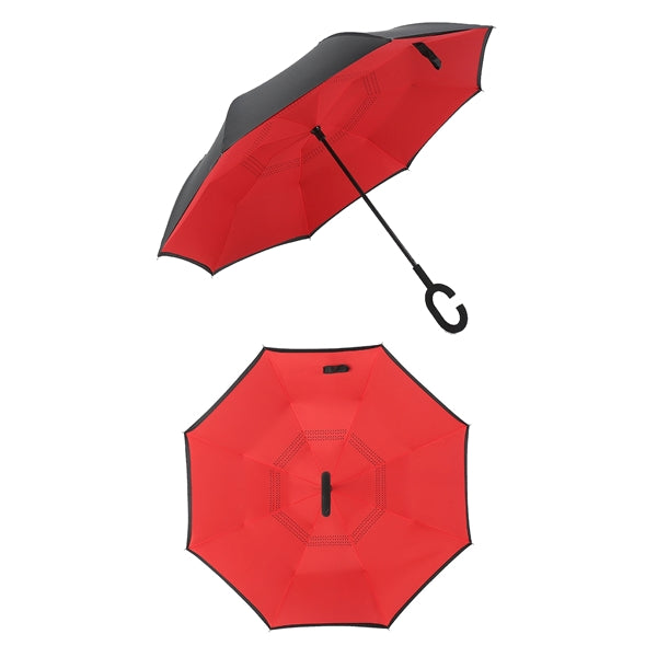 Double Cloth C-Handle Umbrella