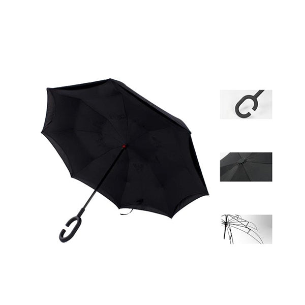 Double Cloth C-Handle Umbrella