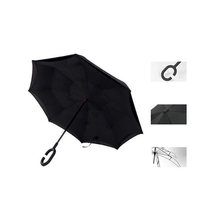 Double Cloth C-Handle Umbrella