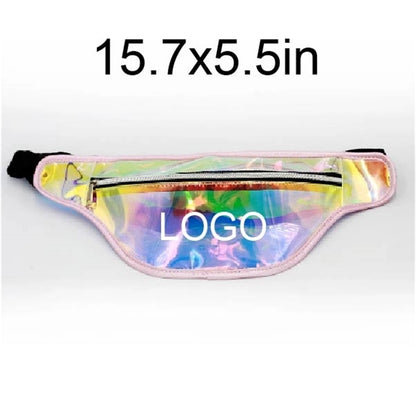 Waterproof Holographic Laser Fanny Pack/Waist Bag w/Zipper