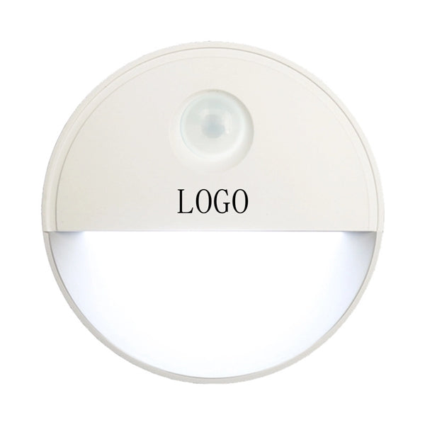 LED Night Light PIR Motion Sensor Cabinet Wall Lamp Round
