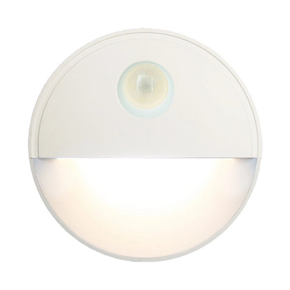 LED Night Light PIR Motion Sensor Cabinet Wall Lamp Round
