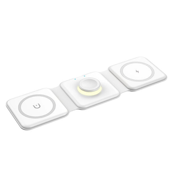 3 in 1 Magnetic Wireless Phone Charger Station with Light