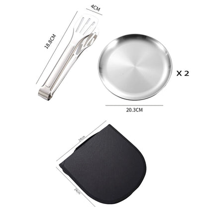 10 Pieces Stainless Steel Flatware Set Cutlery with Bag
