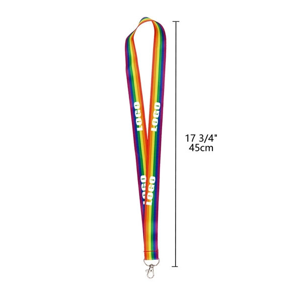 LGBT Progress Pride Flag Rainbow Lanyard