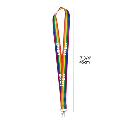 LGBT Progress Pride Flag Rainbow Lanyard