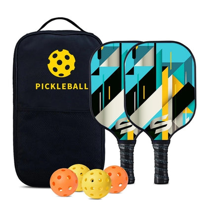 Premium Pickleball Paddles Set w/Fiberglass Face