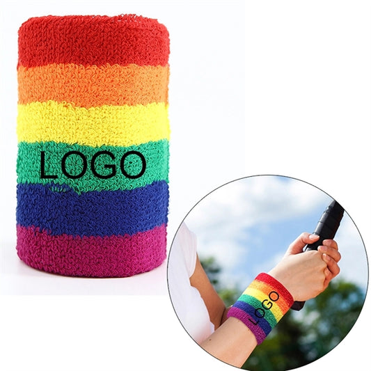 LGBT Pride Rainbow Bracer Sports Wristbands Set
