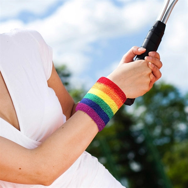 LGBT Pride Rainbow Bracer Sports Wristbands Set