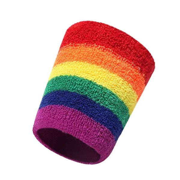 LGBT Pride Rainbow Bracer Sports Wristbands Set