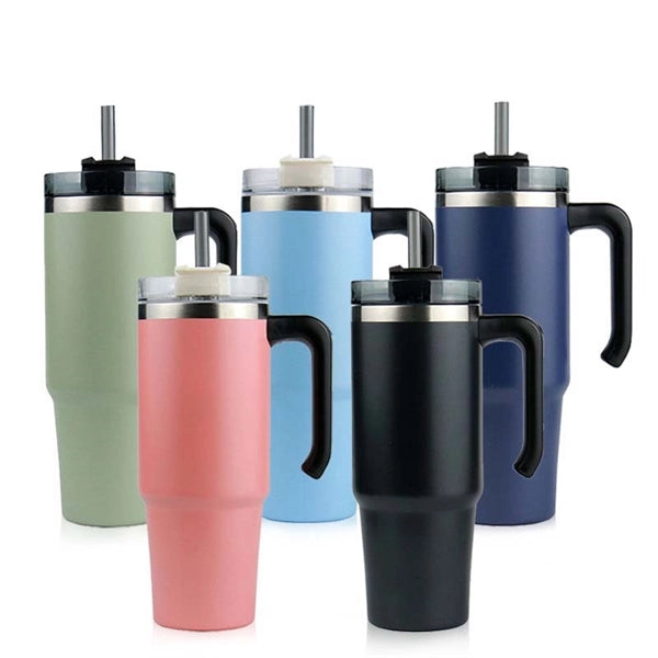 30oz Stainless Steel Tumbler With Handle/Travel Cup