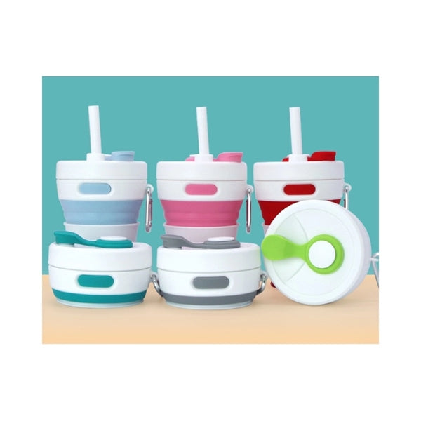 Pocket Cup with Straw and Lid