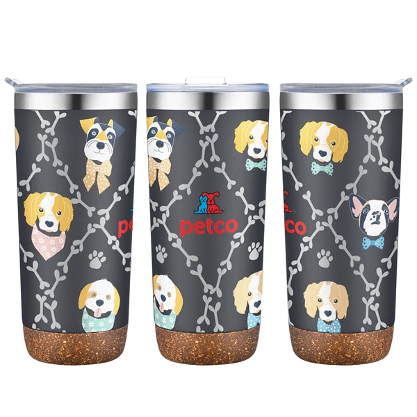 22 oz. Tumbler with Cork Bottom