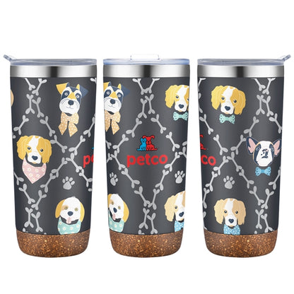 22 oz. Tumbler with Cork Bottom