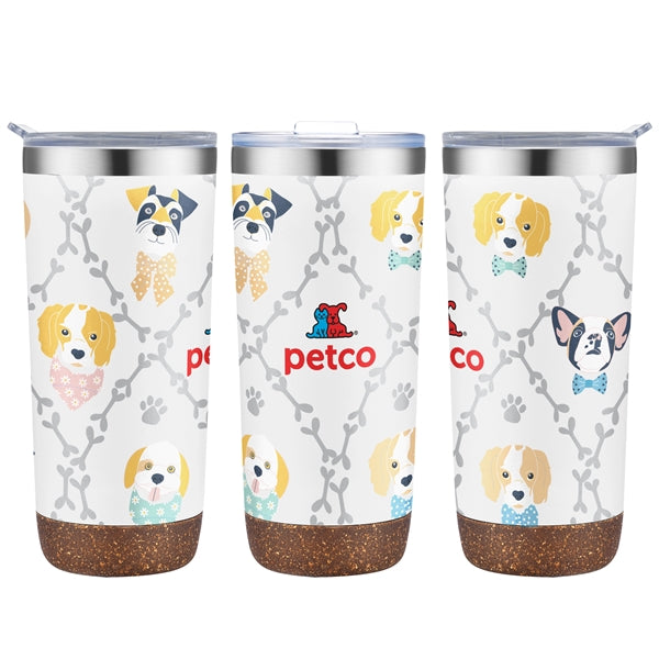 22 oz. Tumbler with Cork Bottom