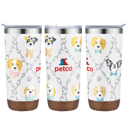 22 oz. Tumbler with Cork Bottom
